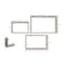 Ekena Millwork Rectangle, Open Back, Vintage Farmhouse Shadow Box Shelves, Barnwood Decor Collection, PK3 DECR18SBRTOBWH - alternate 2